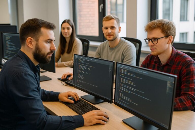 IT Staff Augmentaiton Poland team sitting