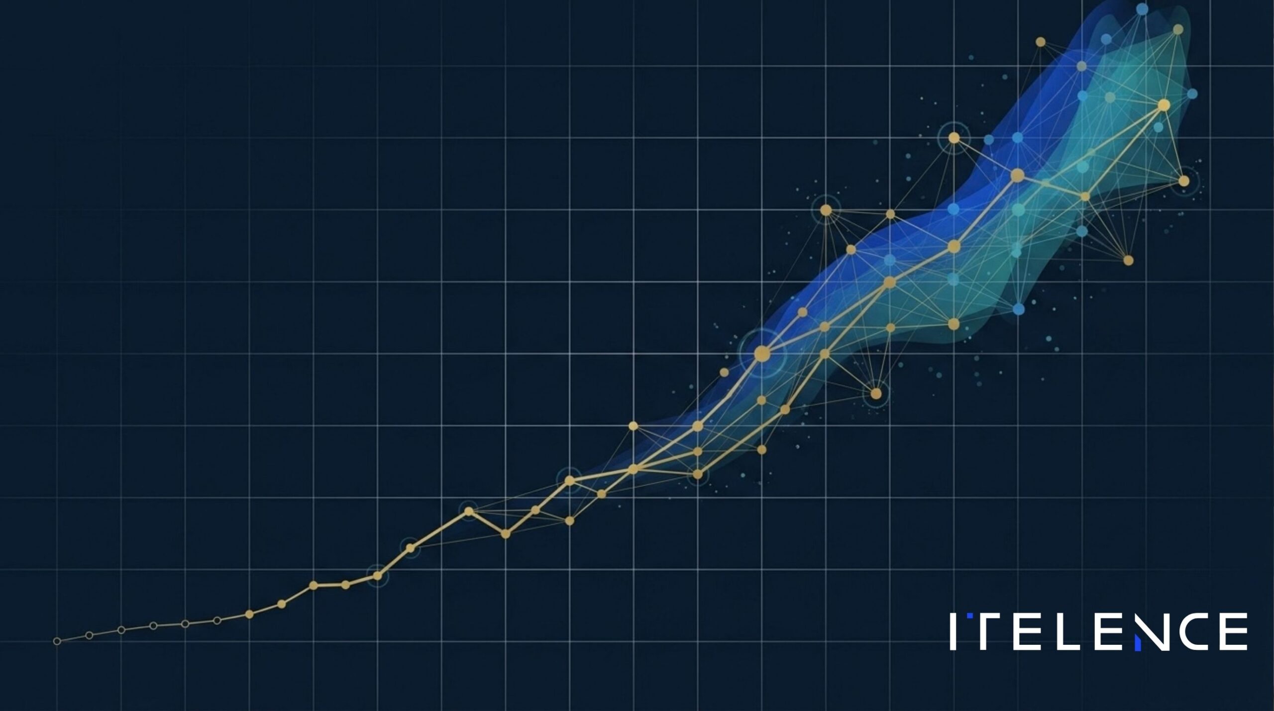 Illustration of data pipelines multiplying and tangling over time, with a rising cost curve above them